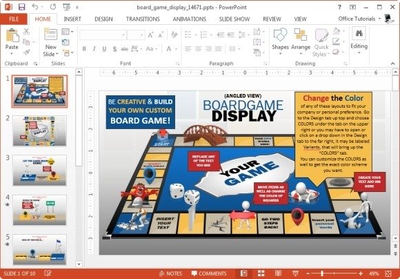 Game Board PowerPoint Template: Tạo Trò Chơi Tương Tác Cho Bài Thuyết Trình Hấp Dẫn