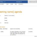 Clean, Professional-Looking Meeting Agenda Template