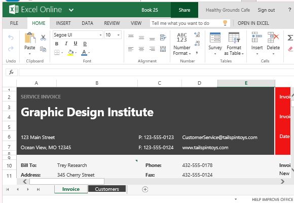 Easily Customizable Service Invoice Template for Many Types of Businessses