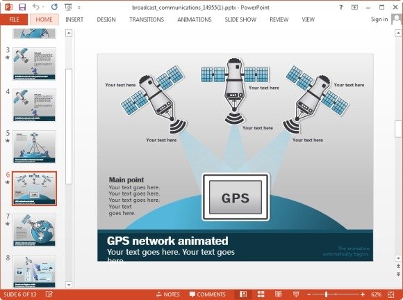 gps animated slide