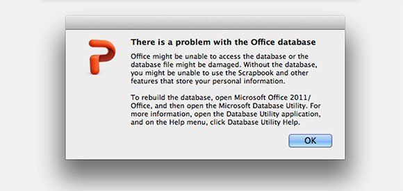 Fix there is a problem with the Office database