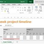 Project Timeline Template for School, Work or Personal Use