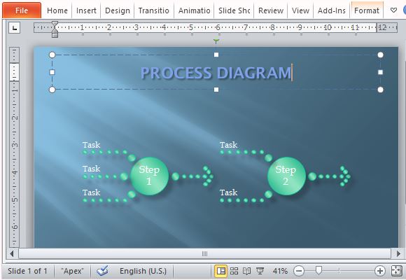 Customize the Process Diagram for Your Own Presentation and Preference