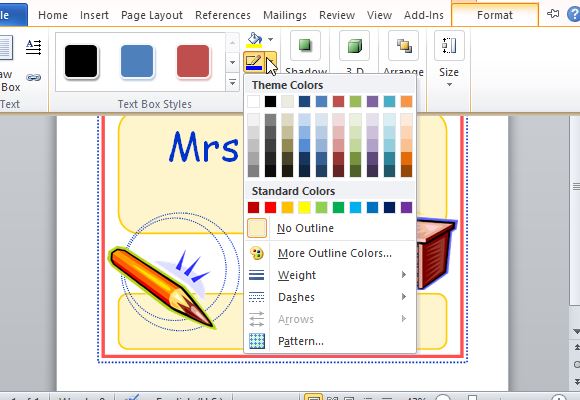 Customize the Standard Template for Your Subject or Theme