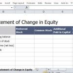 Professional Looking Statement of Change in Equity