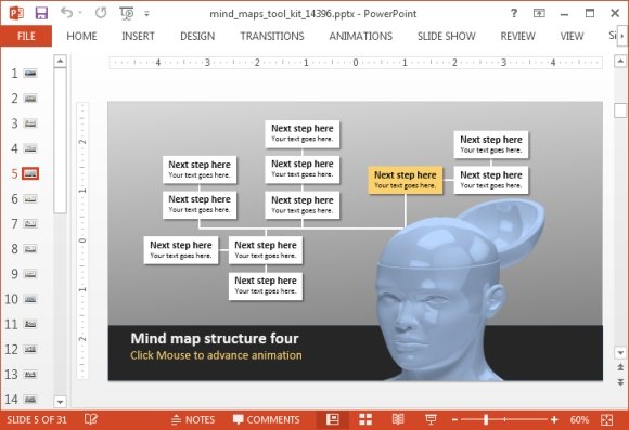 Mind map slide
