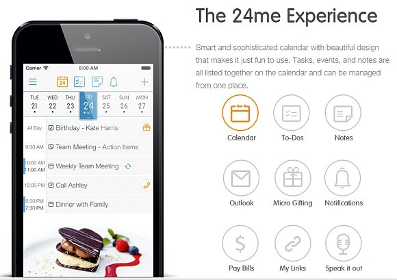24Me app for iOS and Android