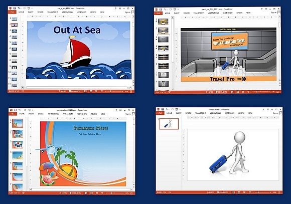Animated vacation PowerPoint templates
