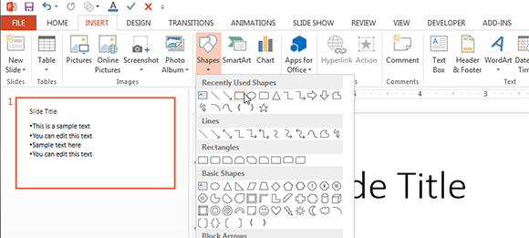 Highlight text in Microsoft PowerPoint