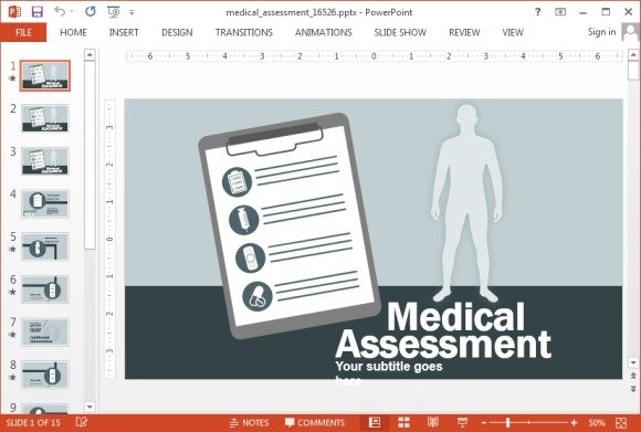 Medical assesment PowerPoint template