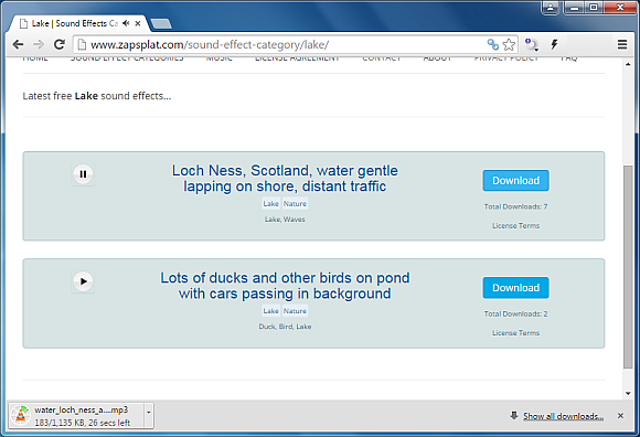Download sound effects