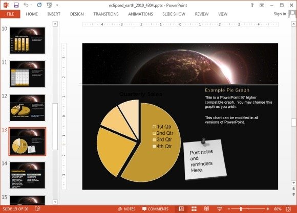 Eclipse chart slide