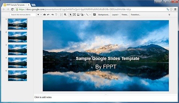 FPPT sample Google Slides template