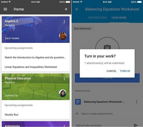 Google Classroom for iOS