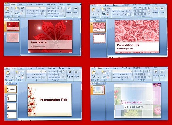 Botanical PowerPoint templates