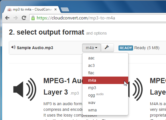 Convert files to another format