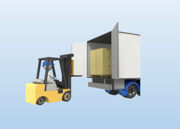 Forklift clipart