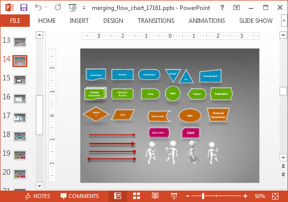 Flowchart symbols clipart