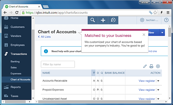 Managing transactions in QuickBooks Online