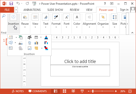Insert maps to PowerPoint