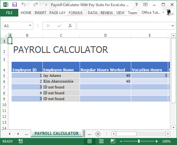 Payroll calculator