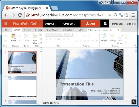 PowerPoint online