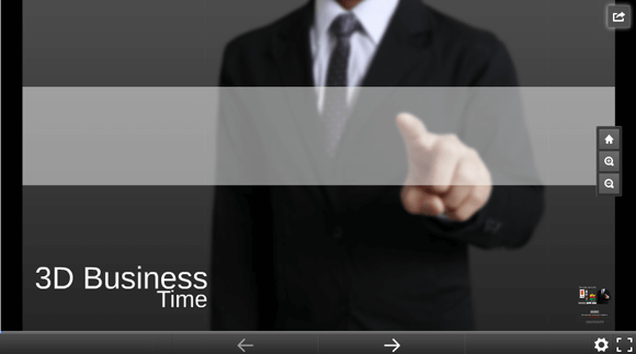 3D business time Prezi template