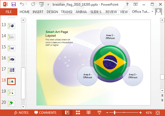Brazil flag diagram