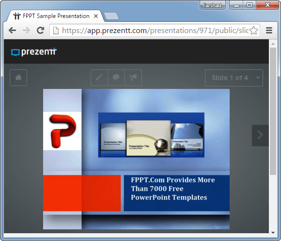 Preview Prezentt slides