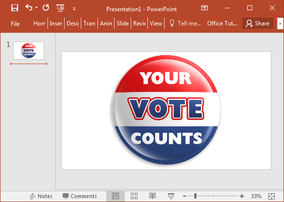 Badge button your vote counts clipart