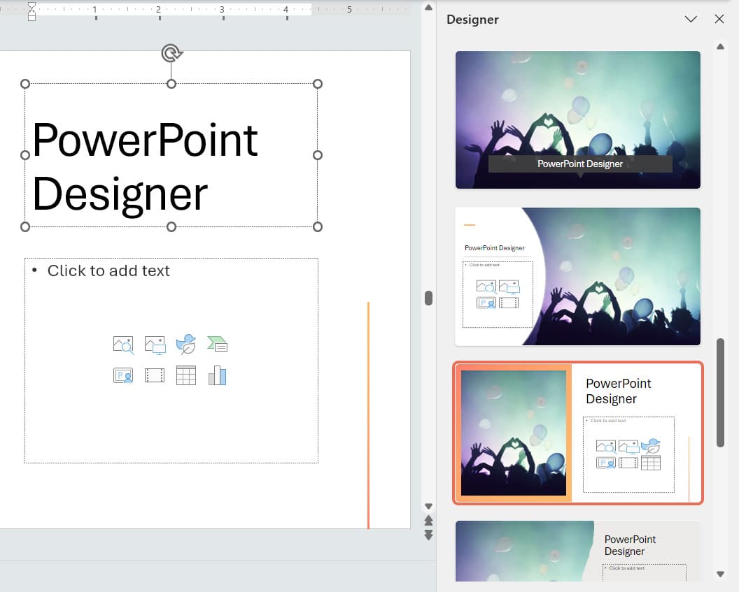 How does PowerPoint designer work - Example of PowerPoint Designer Ideas