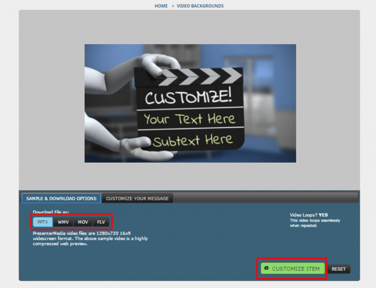 Animated Clapboard PowerPoint Templates
