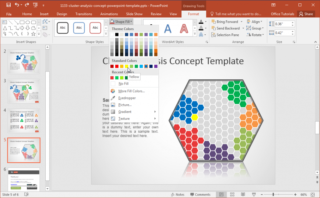 Free Cluster Analysis PowerPoint Template