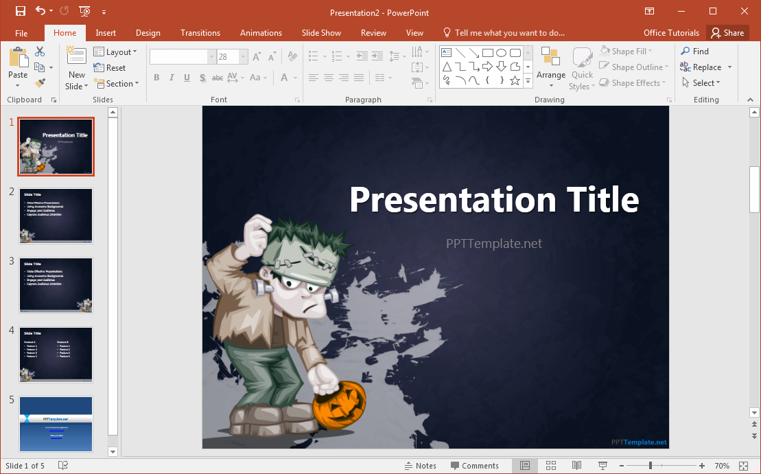 free-frankenstein-powerpoint-template