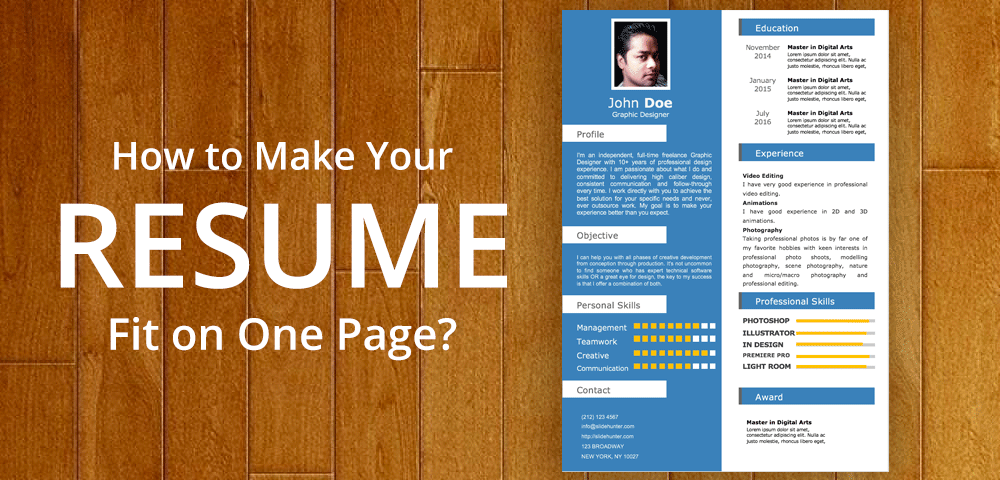 12 Tips to Make your Resume Fit on One Page