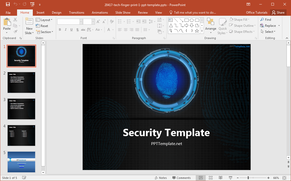 tech-finger-print-template-for-powerpoint