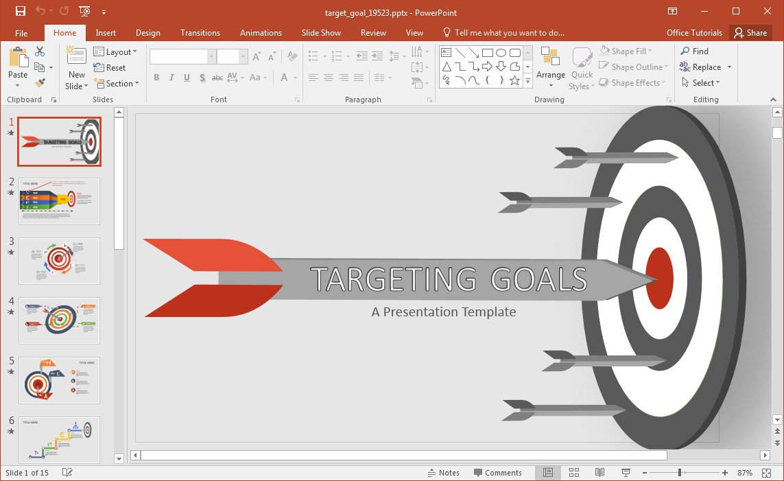 target-goal-powerpoint-template