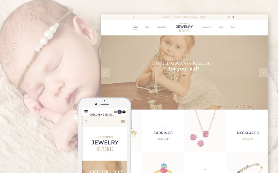 jewelry store OpenCart template