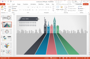 Animated World Travel Powerpoint Template