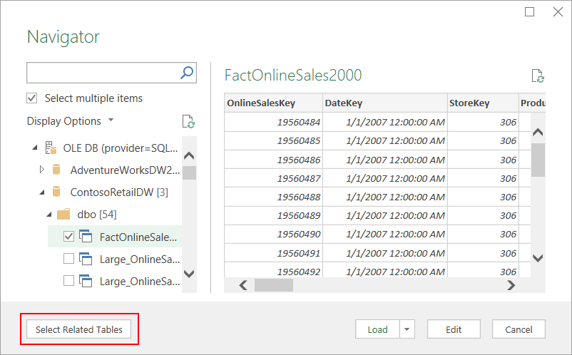 select related tables