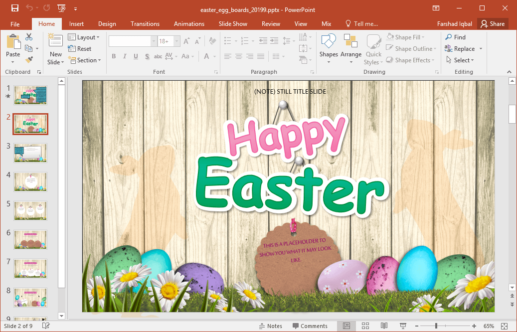 easter powerpoint template