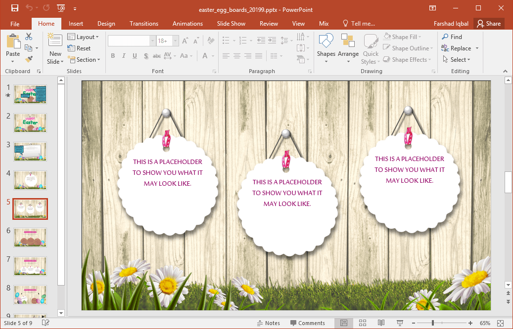 easter presentation template