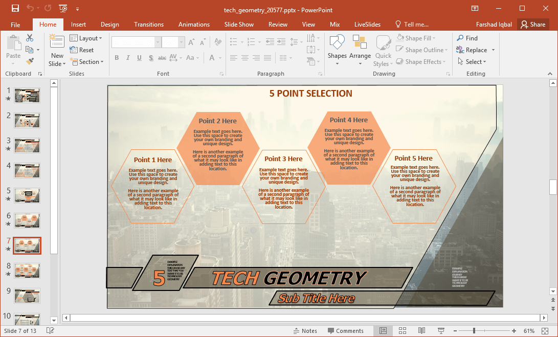 hexagon slides