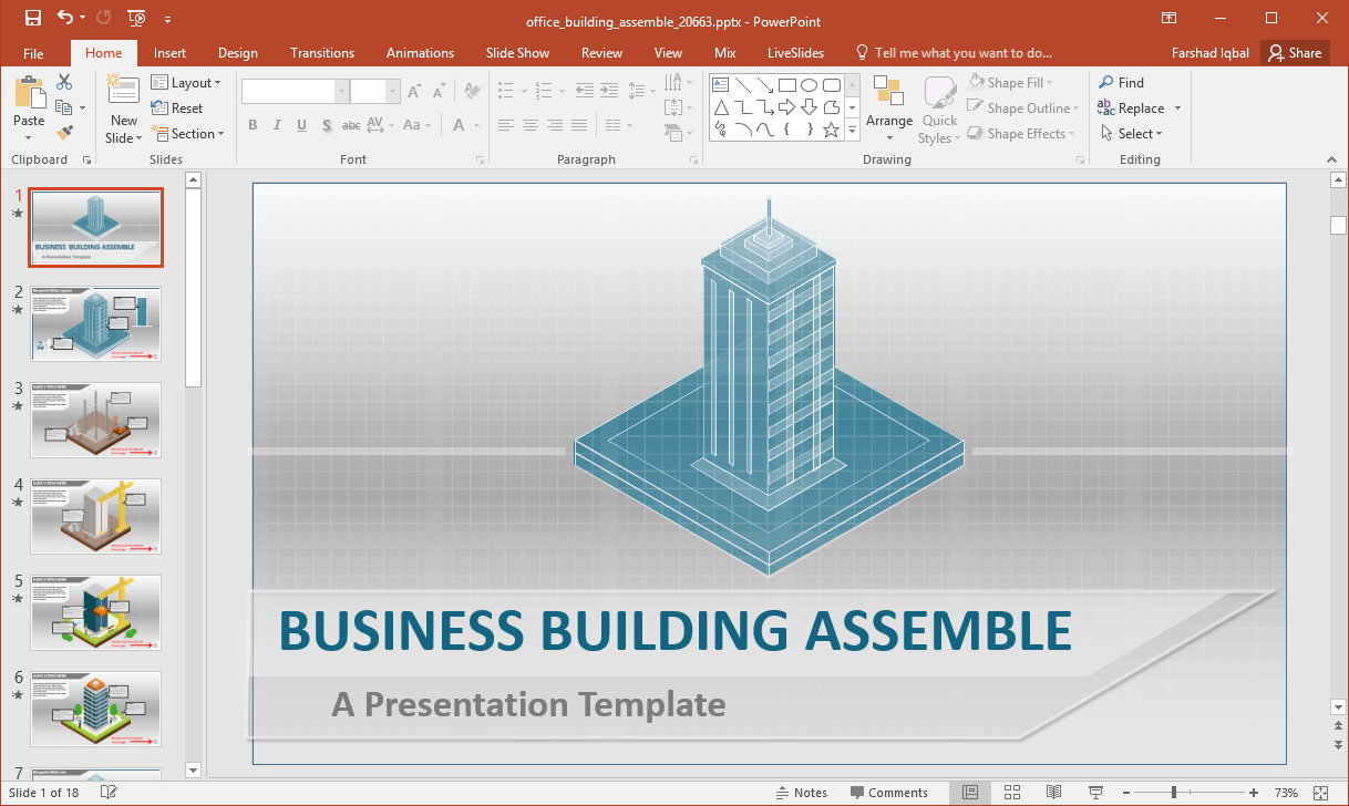 office building animations for powerpoint