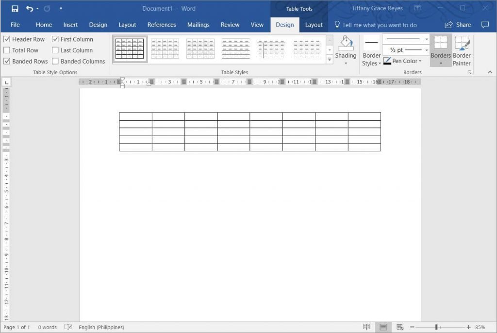 Method To Diagonally Split Cells In Word 2047