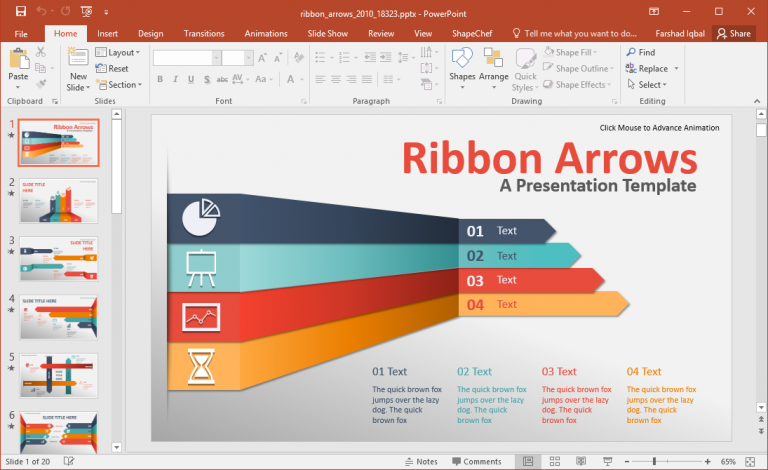 Powerpoint Twisted Rope Best PowerPoint Templates & Slides with Twisted Arrows