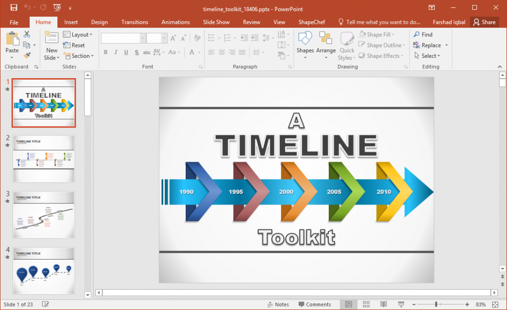 Best Powerpoint Templates & Slides With Twisted Arrows