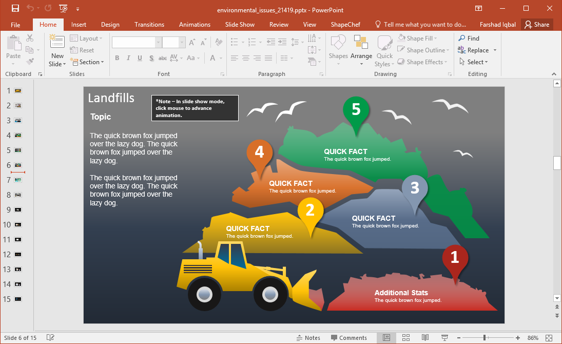 Infographics on Environment