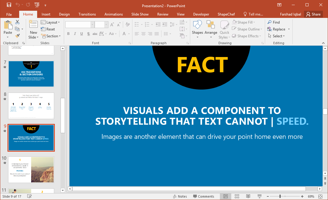 PowerPoint Template for Making Powerful Presentations - Example of Sample PowerPoint Presentation Template