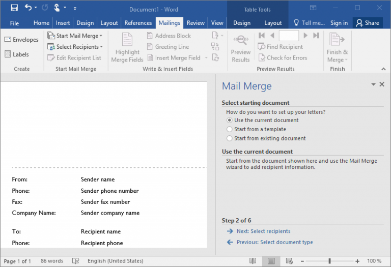 How to Use Mail Merge in Word
